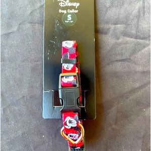 Disney, Red & Black, Mickey Mouse, Dog Collar, Size S